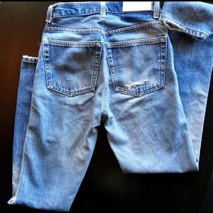 Re/done ultra high rise straight leg